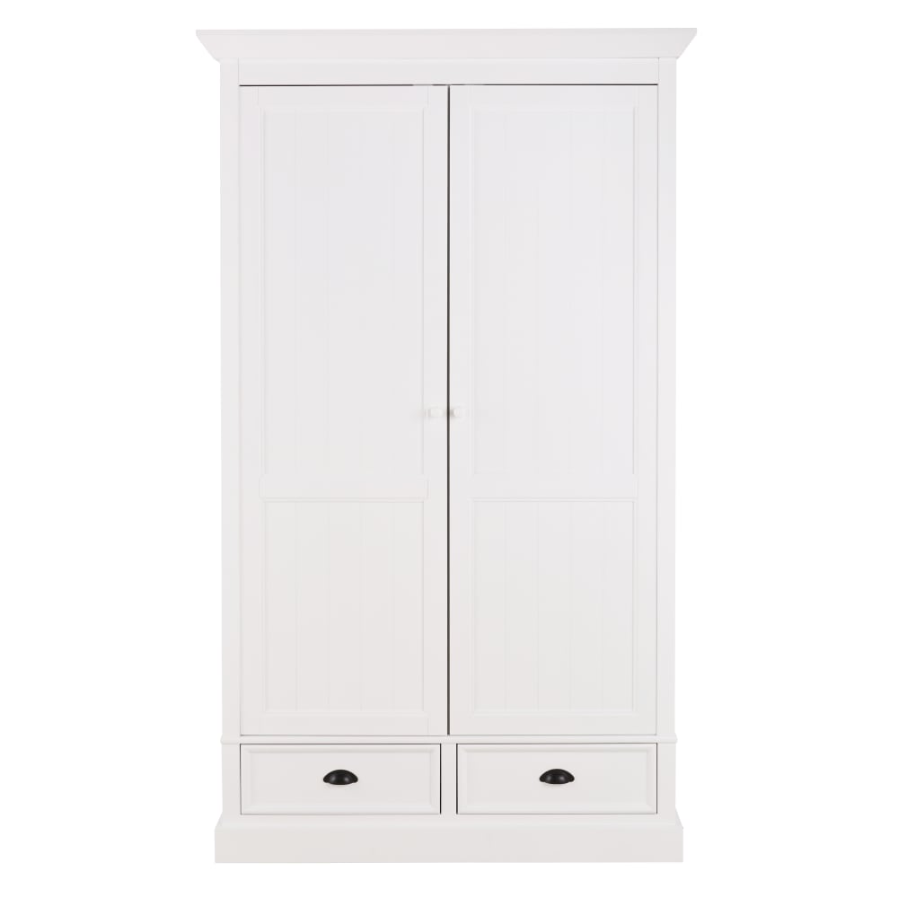 Armoire 2 tiroirs blanc L114