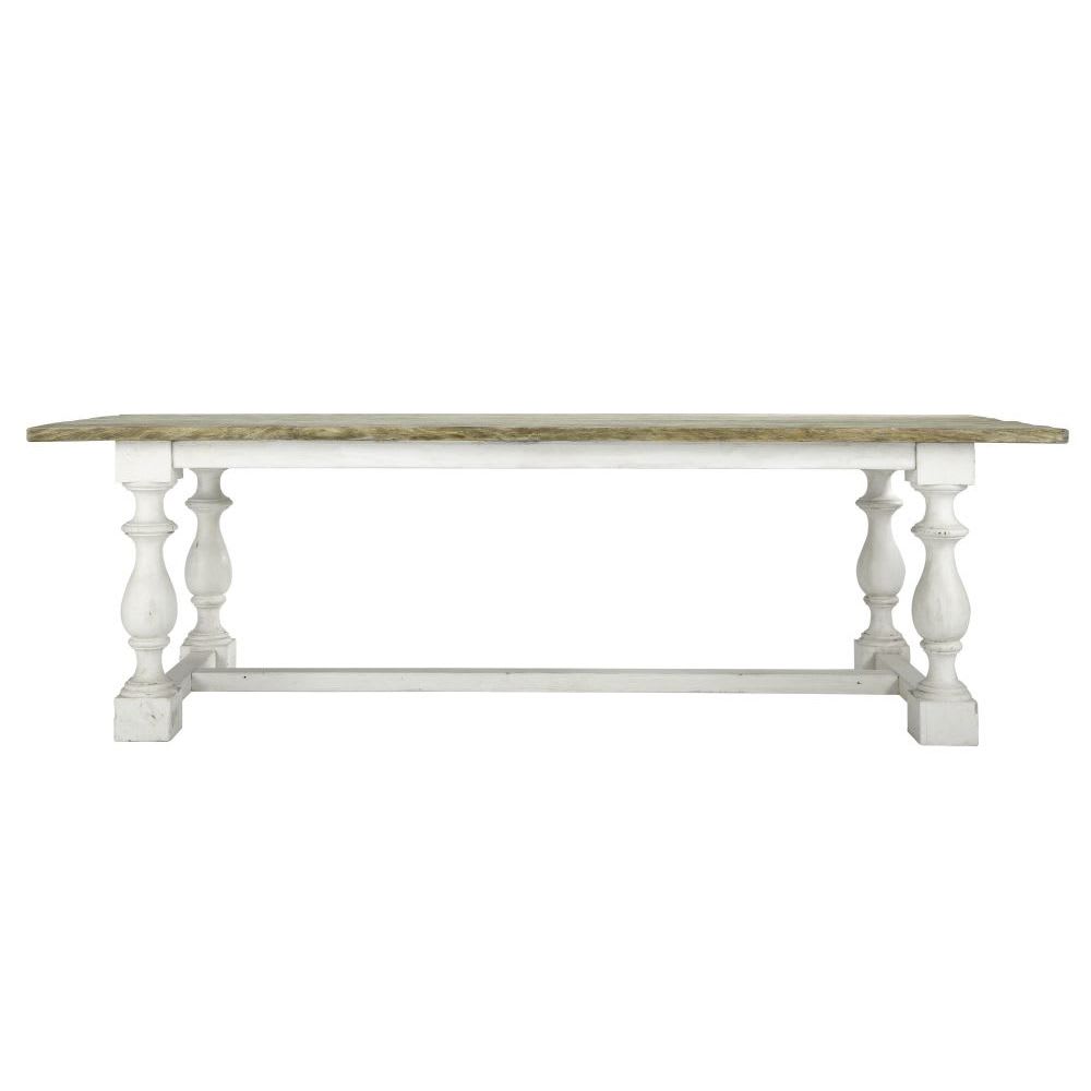 mesa de comedor en pino reciclado para 10 personas 250 cm