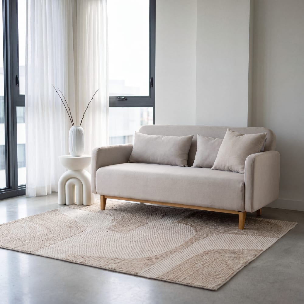 Canapé clic-clac 2/3 places beige Canapé clic-clac 2/3 places beige