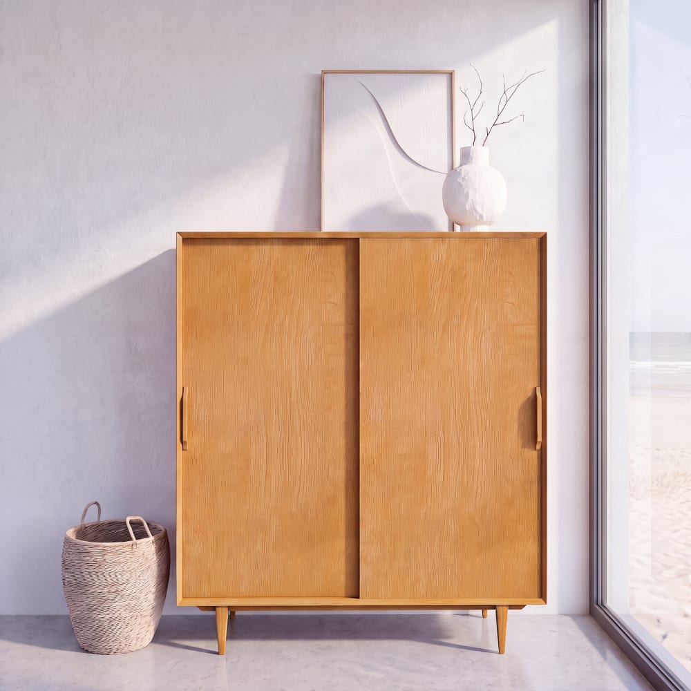 Armoire 2 portes coulissantes, L130 cm