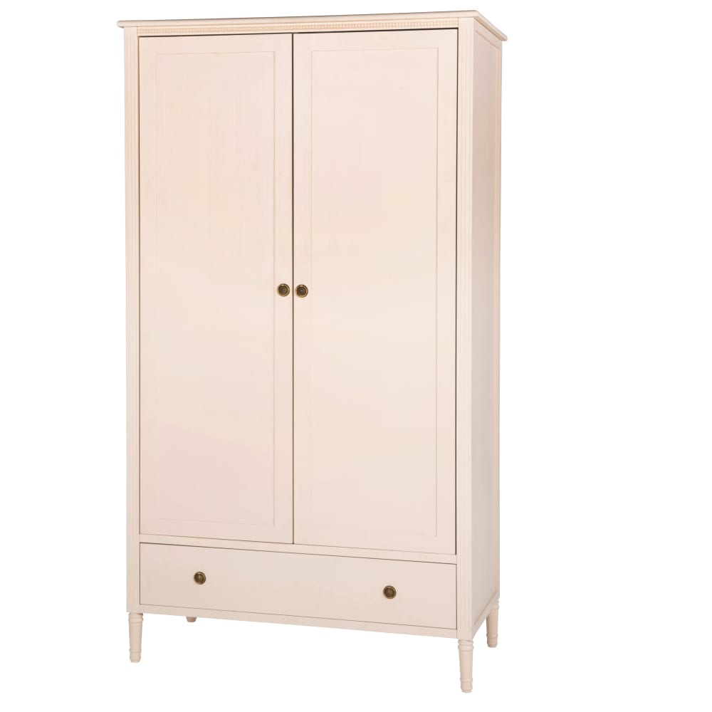 Dressing 2 portes 2 tiroirs beige rosé — vue 3