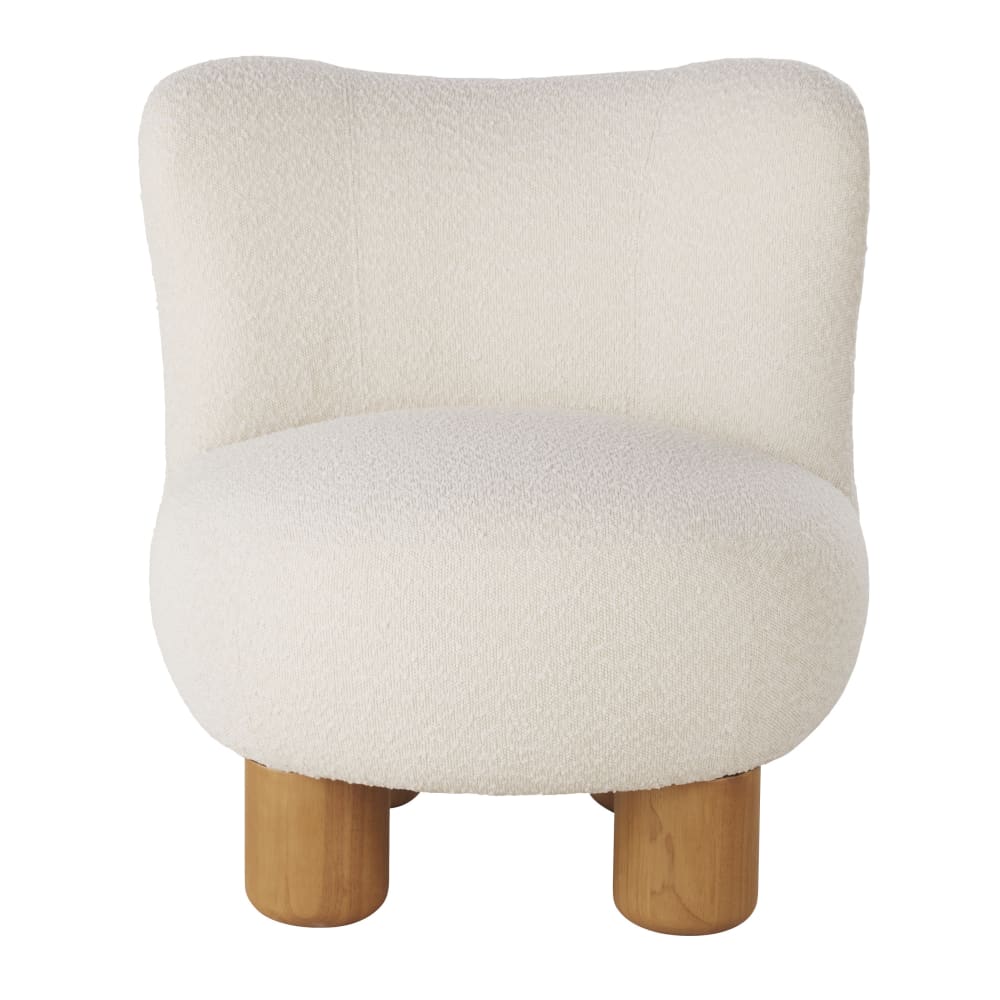 Fauteuil bouclettes écrues — vue 3