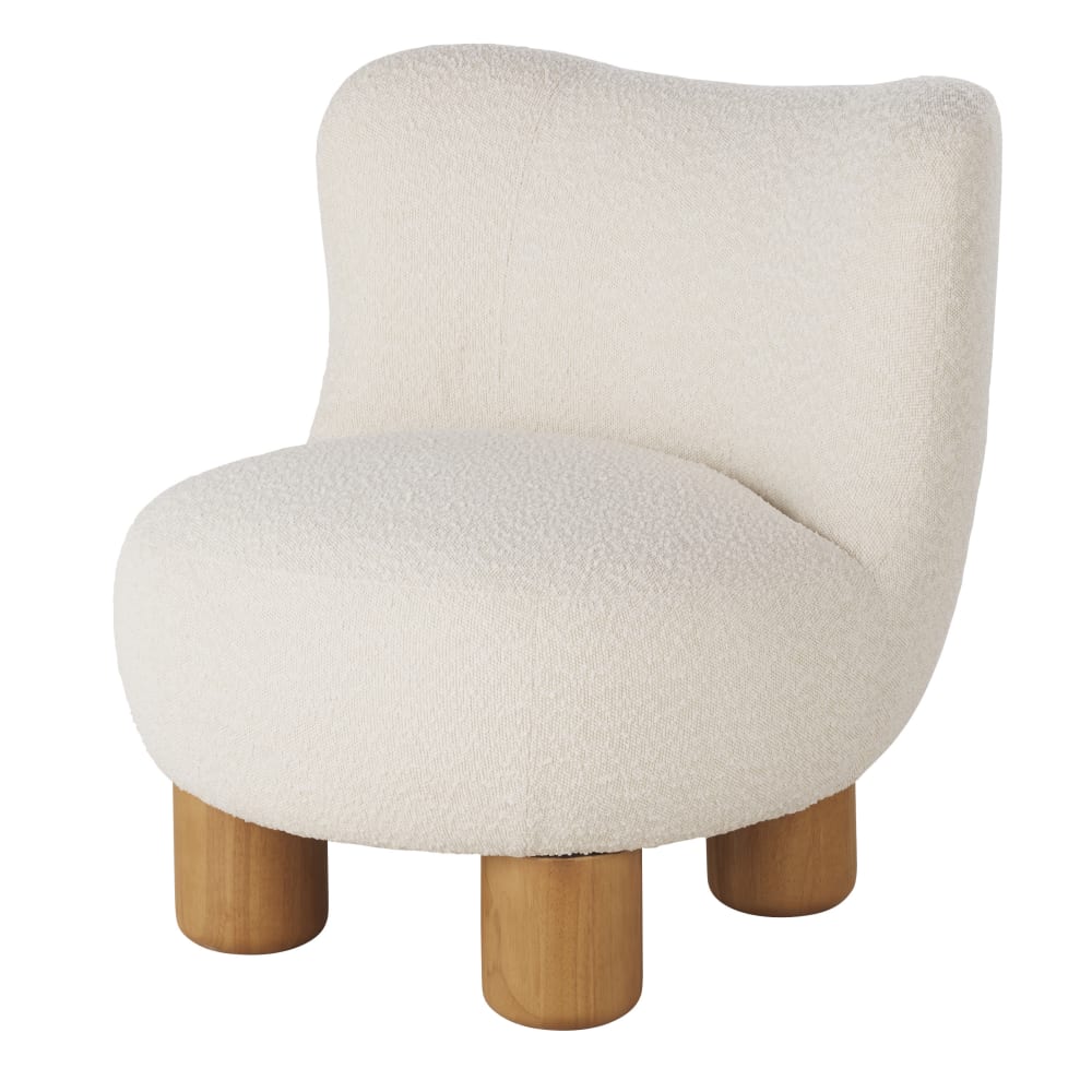 Fauteuil bouclettes écrues — vue 4