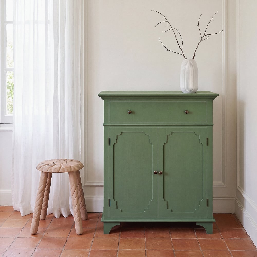 Buffet 2 portes 1 tiroir vert kaki L85