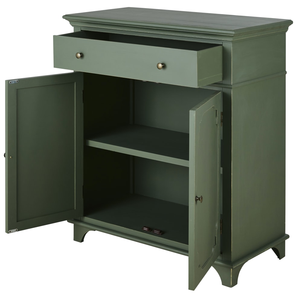 Buffet 2 portes 1 tiroir vert kaki L85 — vue 4
