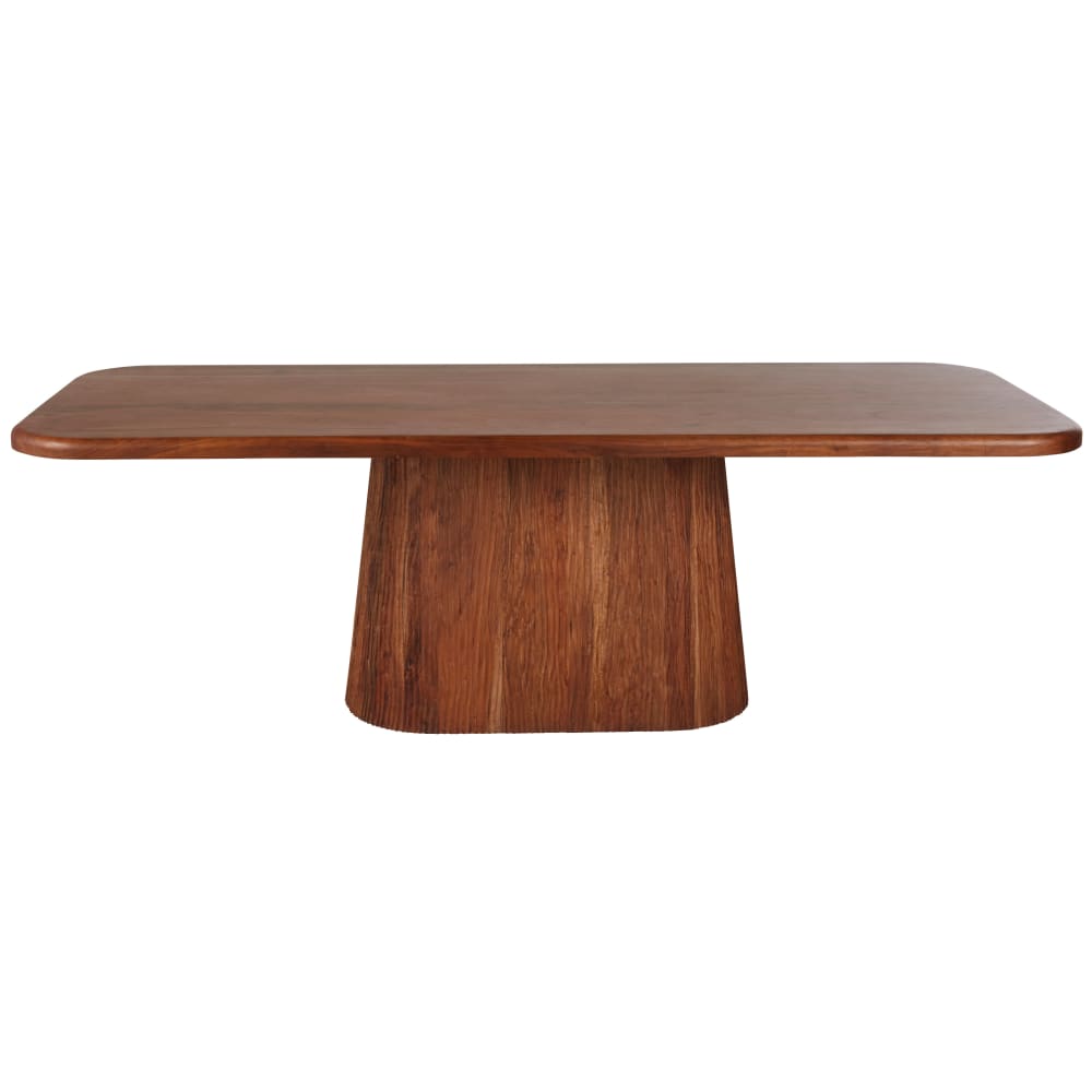 Esstisch aus massivem Akazienholz, genarbtes Finish, L 240 cm -