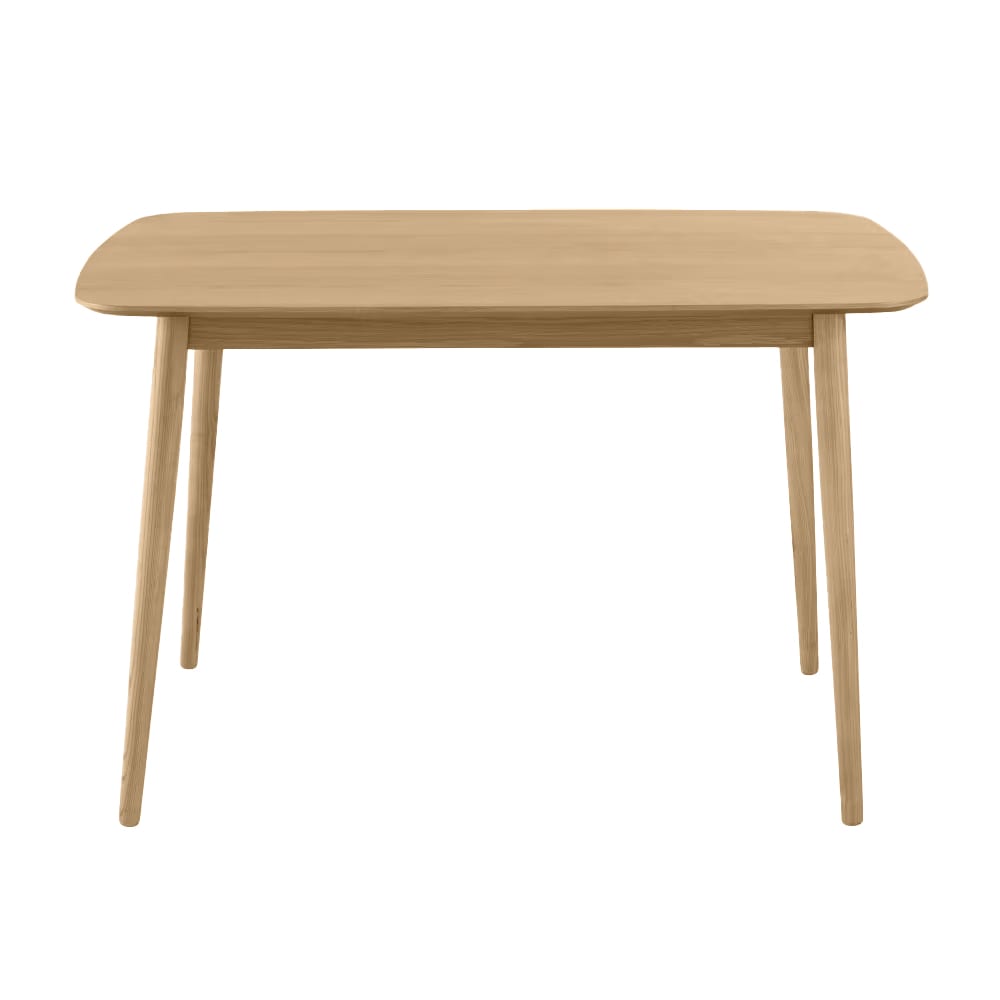 Table à manger en bois de frêne et placage chêne, L120 cm