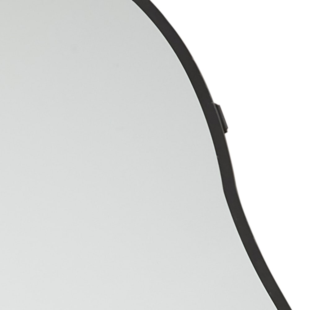 Miroir organique en acier noir, 70x155 cm — vue 4