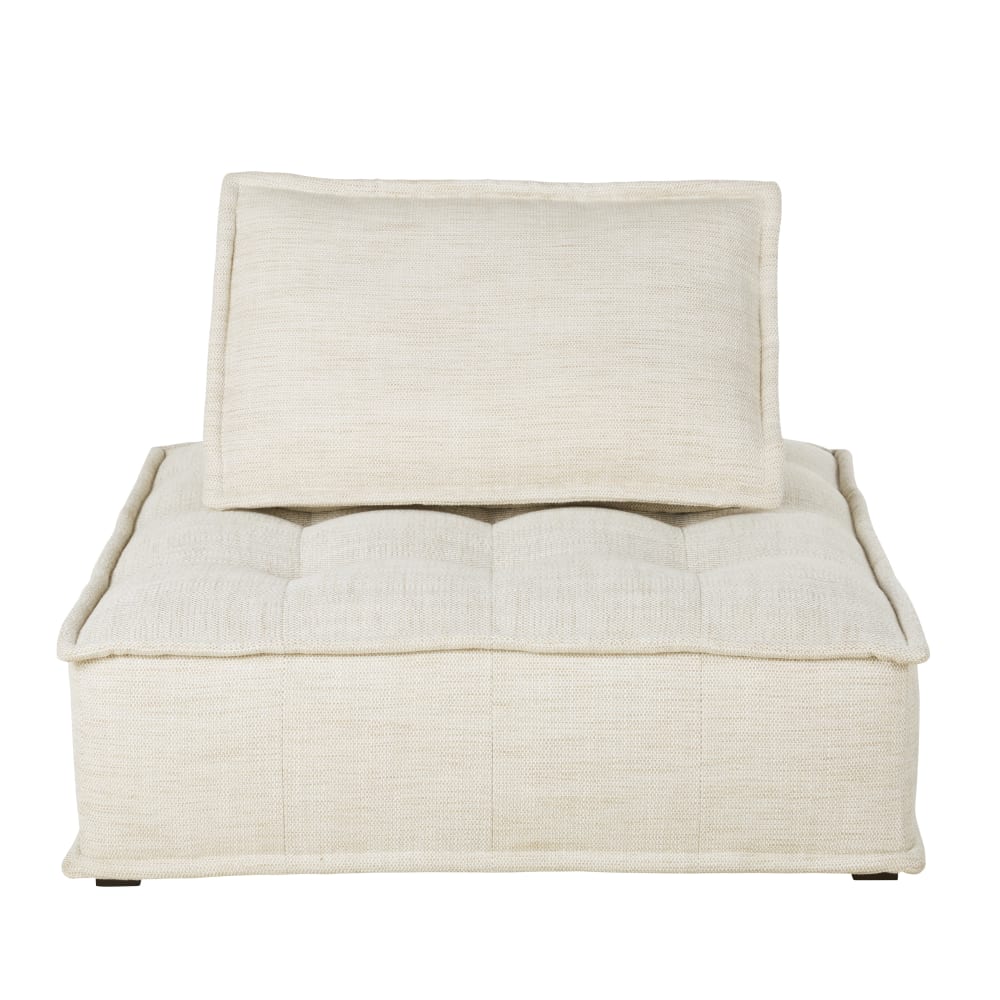 Chauffeuse 1 place pour canapé modulable beige sable — vue 3