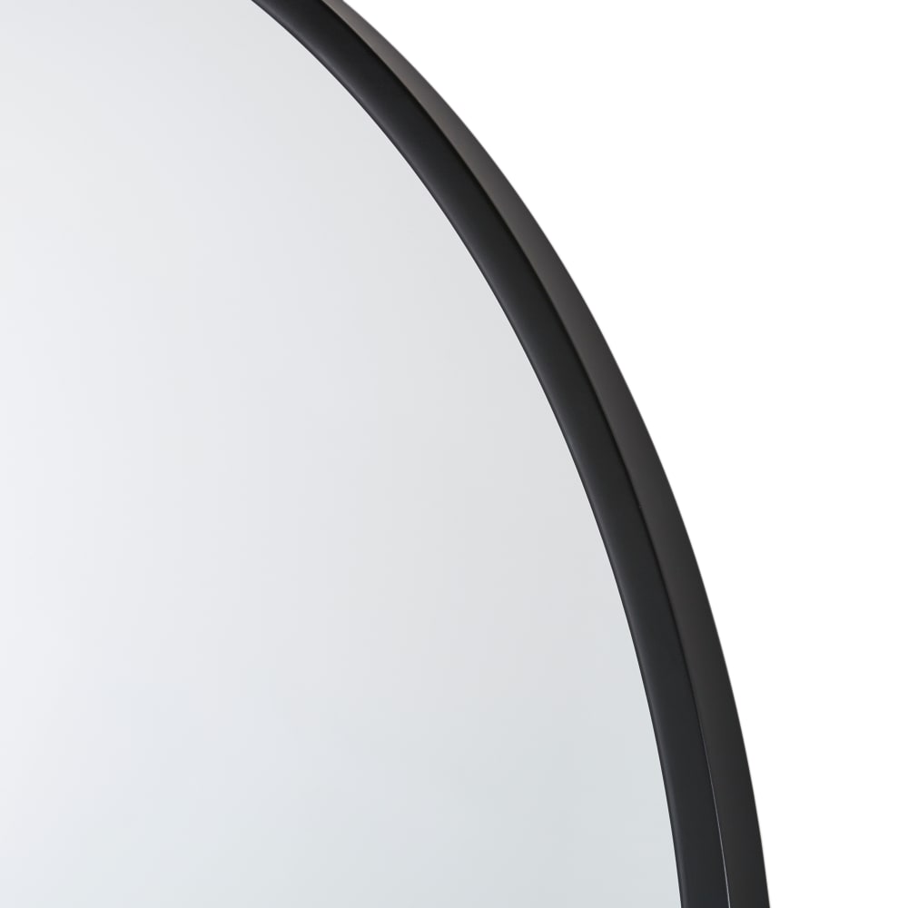 Grand miroir en aluminium noir, 110x180 cm — vue 4