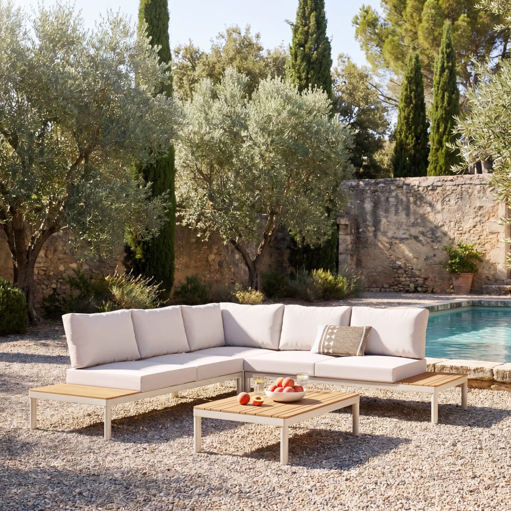 Salon de jardin 4/5 places beige - Maisons du Monde
