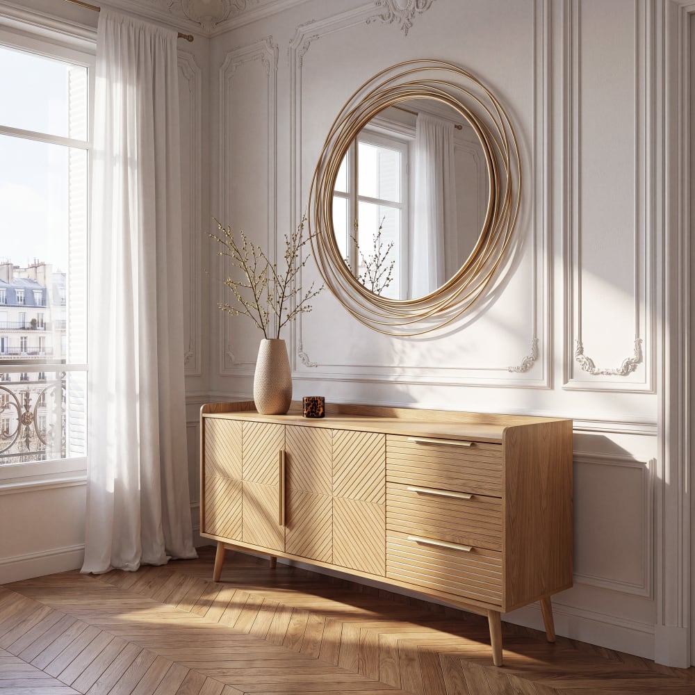 Buffet vintage 2 portes 3 tiroirs L161 Buffet vintage 2 portes 3 tiroirs L161