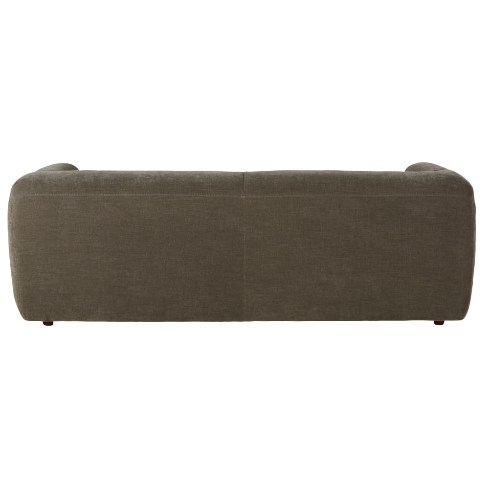 Canapé 3 places effet velours recyclé vert de gris — vue 4