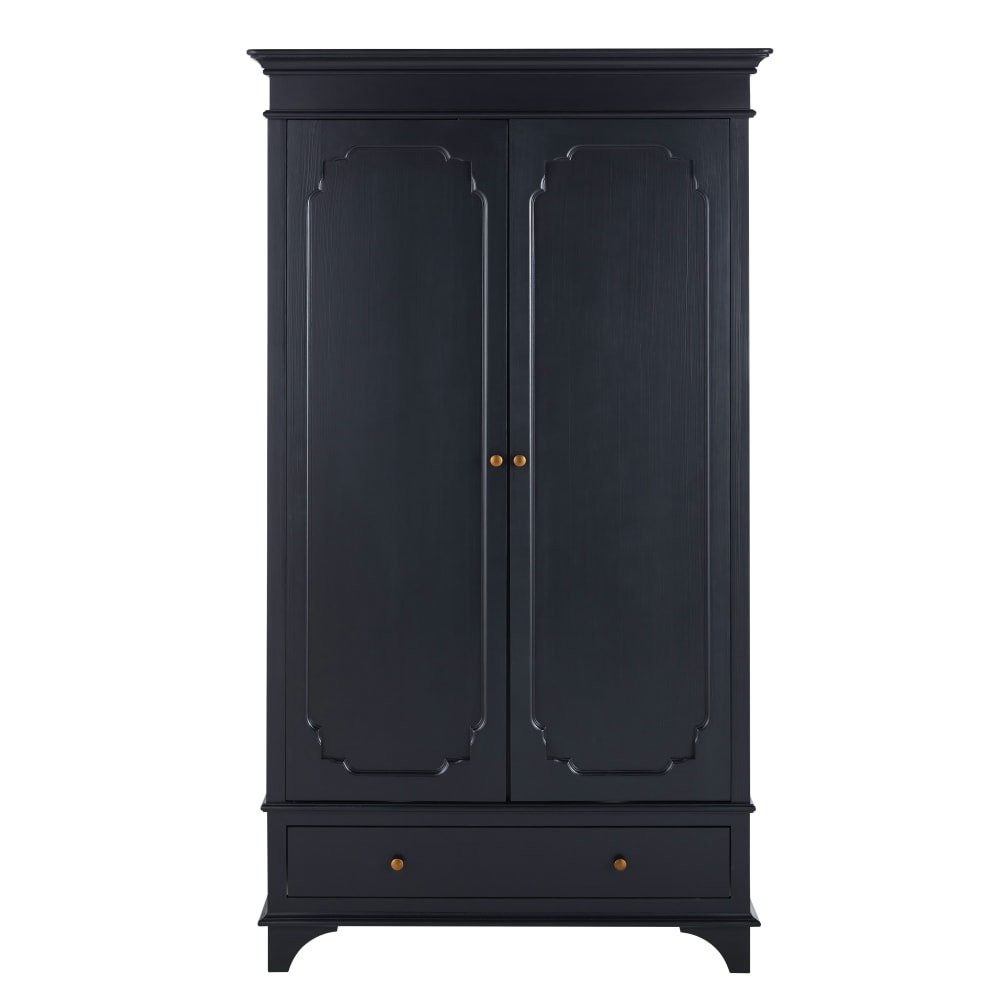 Armoire noir charbon, L104 cm