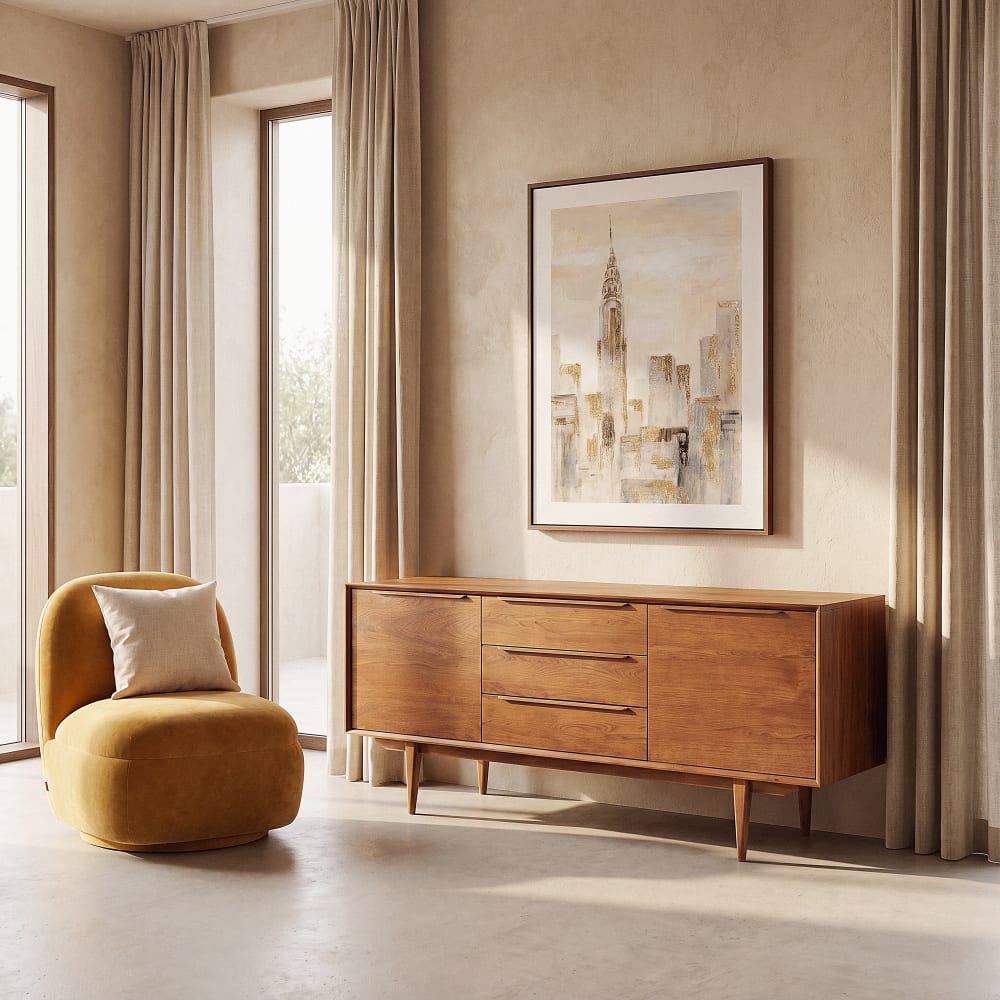 Buffet enfilade 2 portes, L180 cm