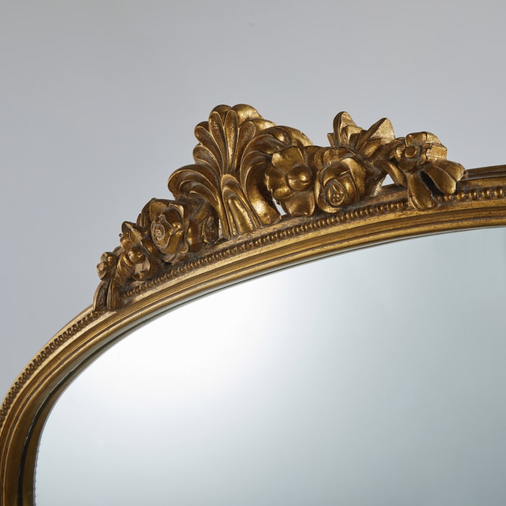 Grand miroir rectangulaire doré, 120x195 cm — vue 4