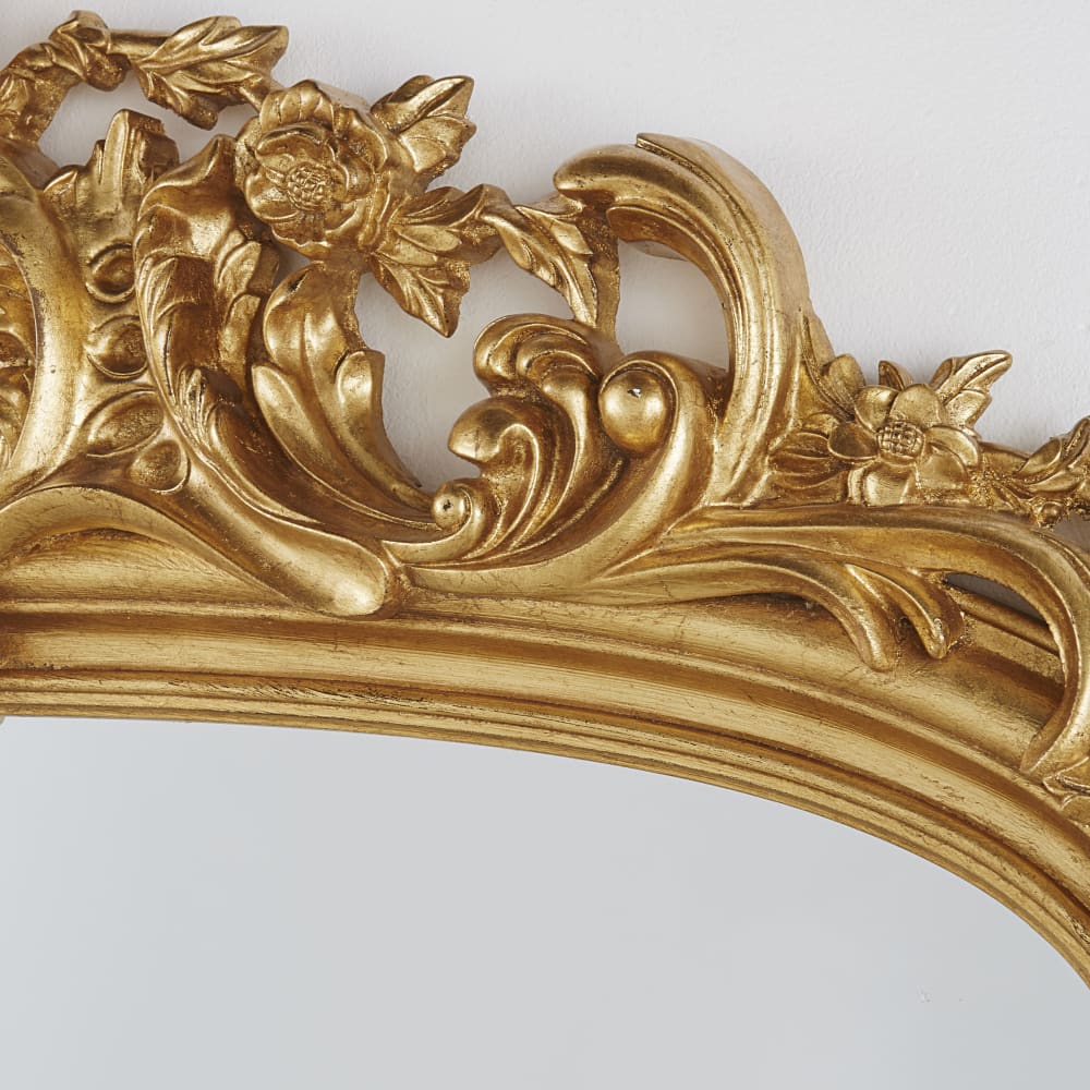 Grand miroir rectangulaire doré, 105x170 cm — vue 3