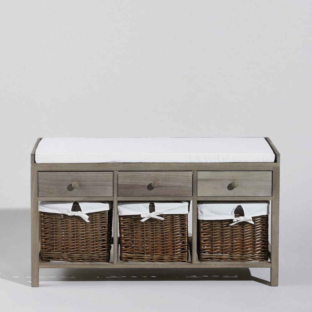 banc de rangement en
