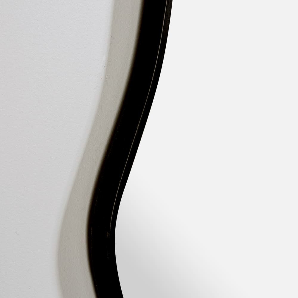 Miroir organique en fonte noire, 45x100 cm - Maisons du Monde