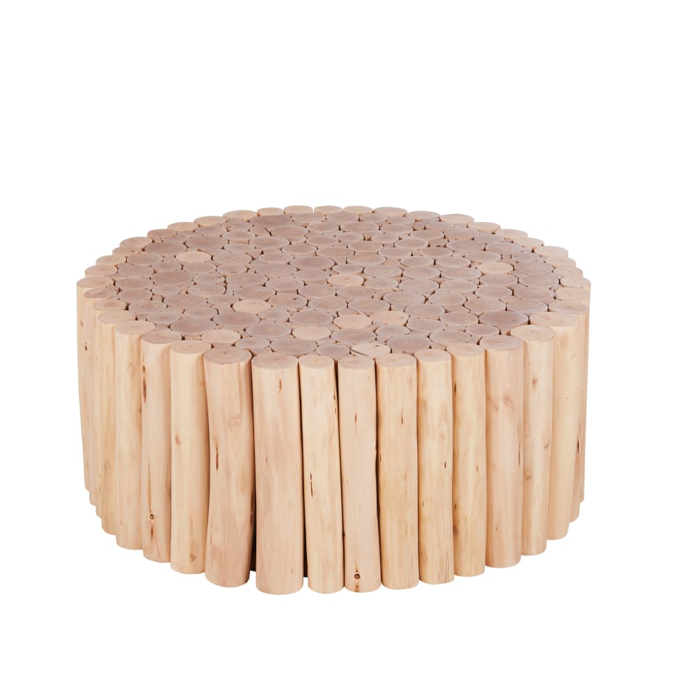 Bout de canapé en bois d'eucalyptus