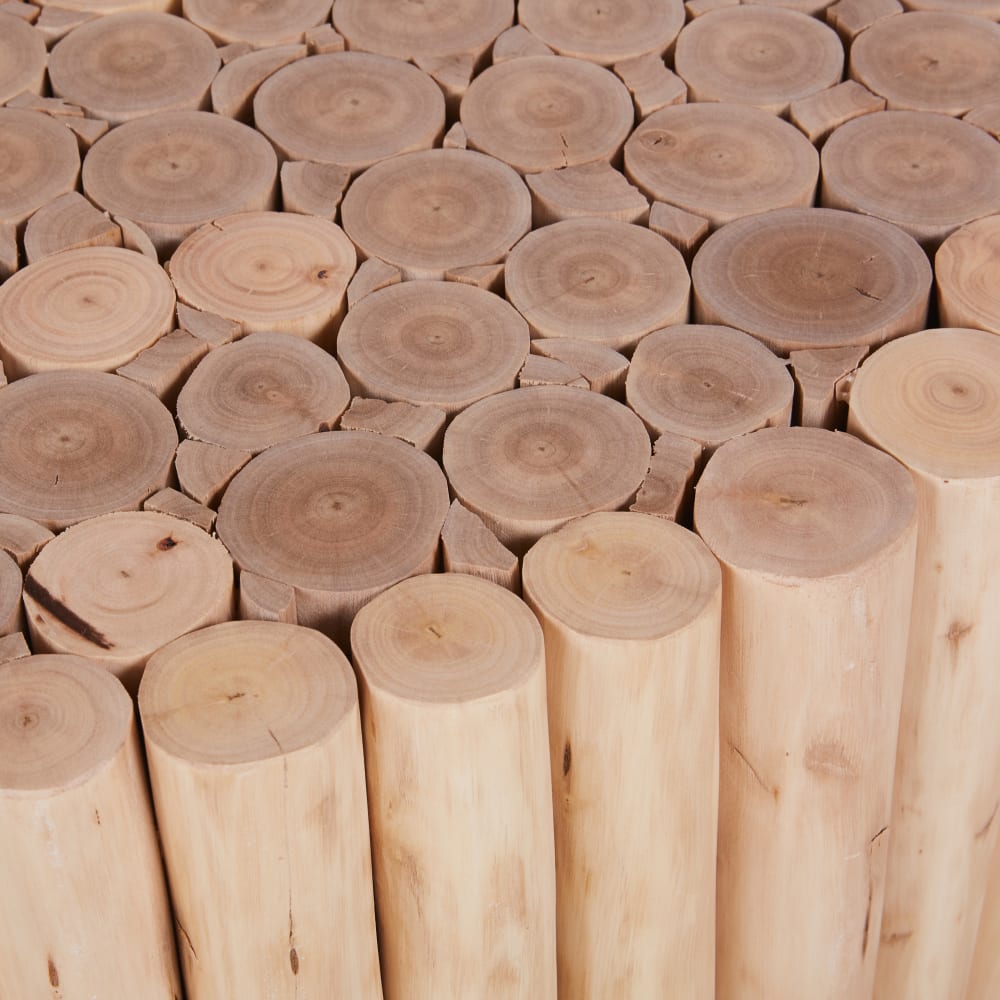 Bout de canapé en bois d'eucalyptus