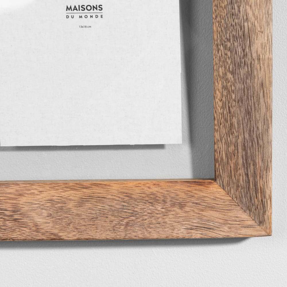 Cadre photo en bois de manguier marron, format 13x18 cm — vue 4