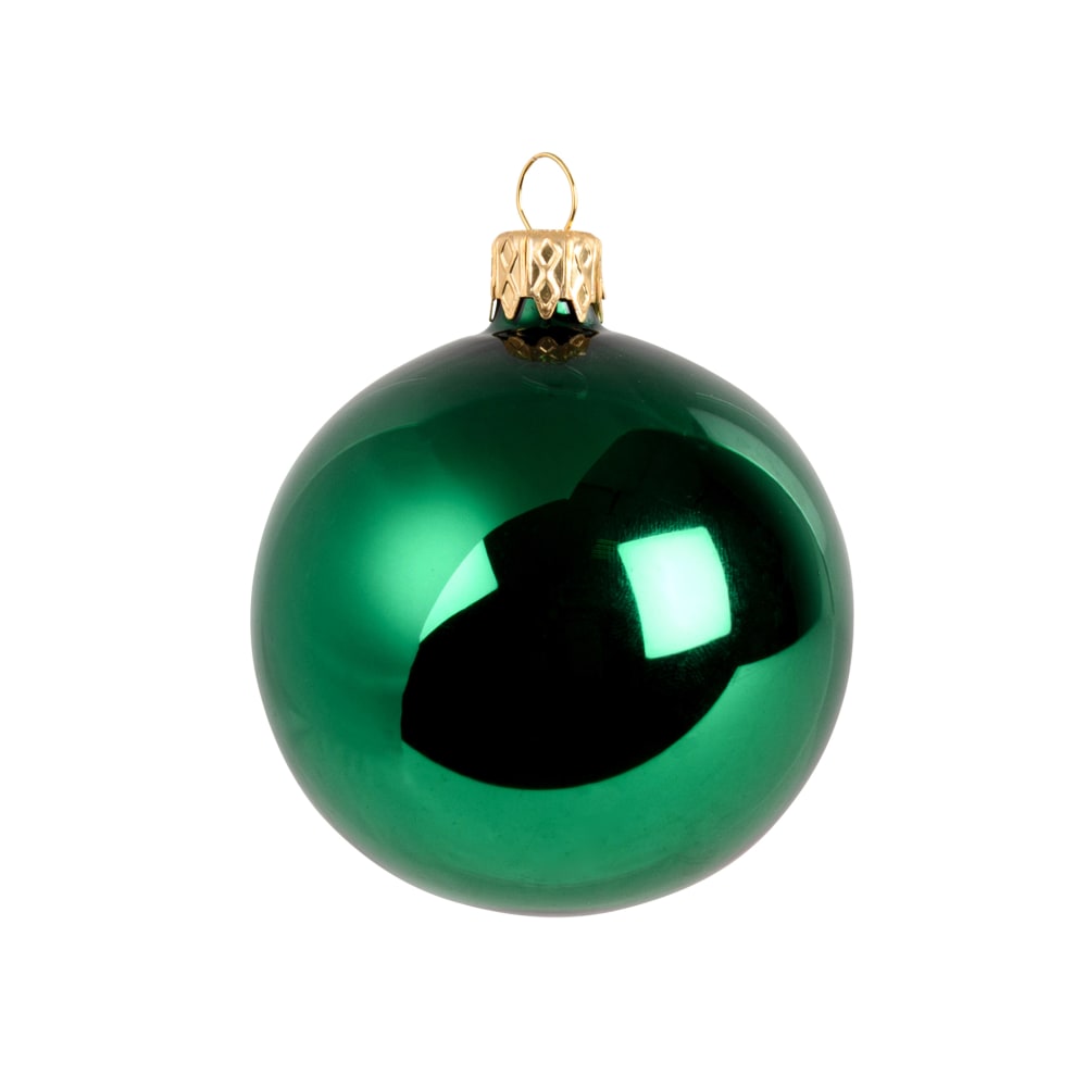 Bola de Navidad verde brillante estilo mexicano