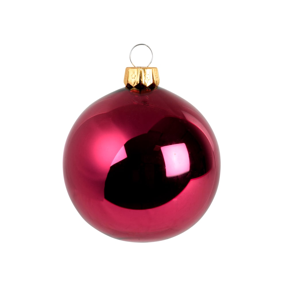 Bola de Navidad frambuesa brillante