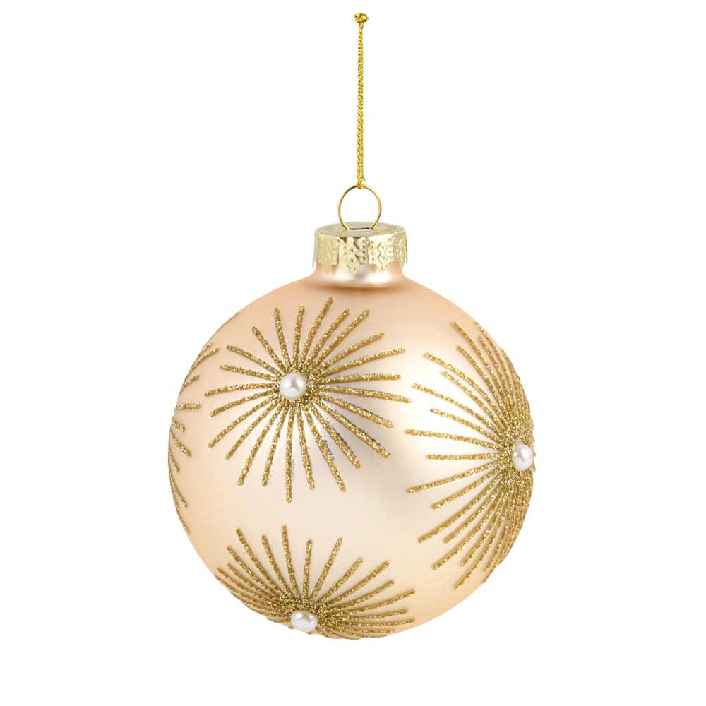 Bola de Navidad dorada nacarada