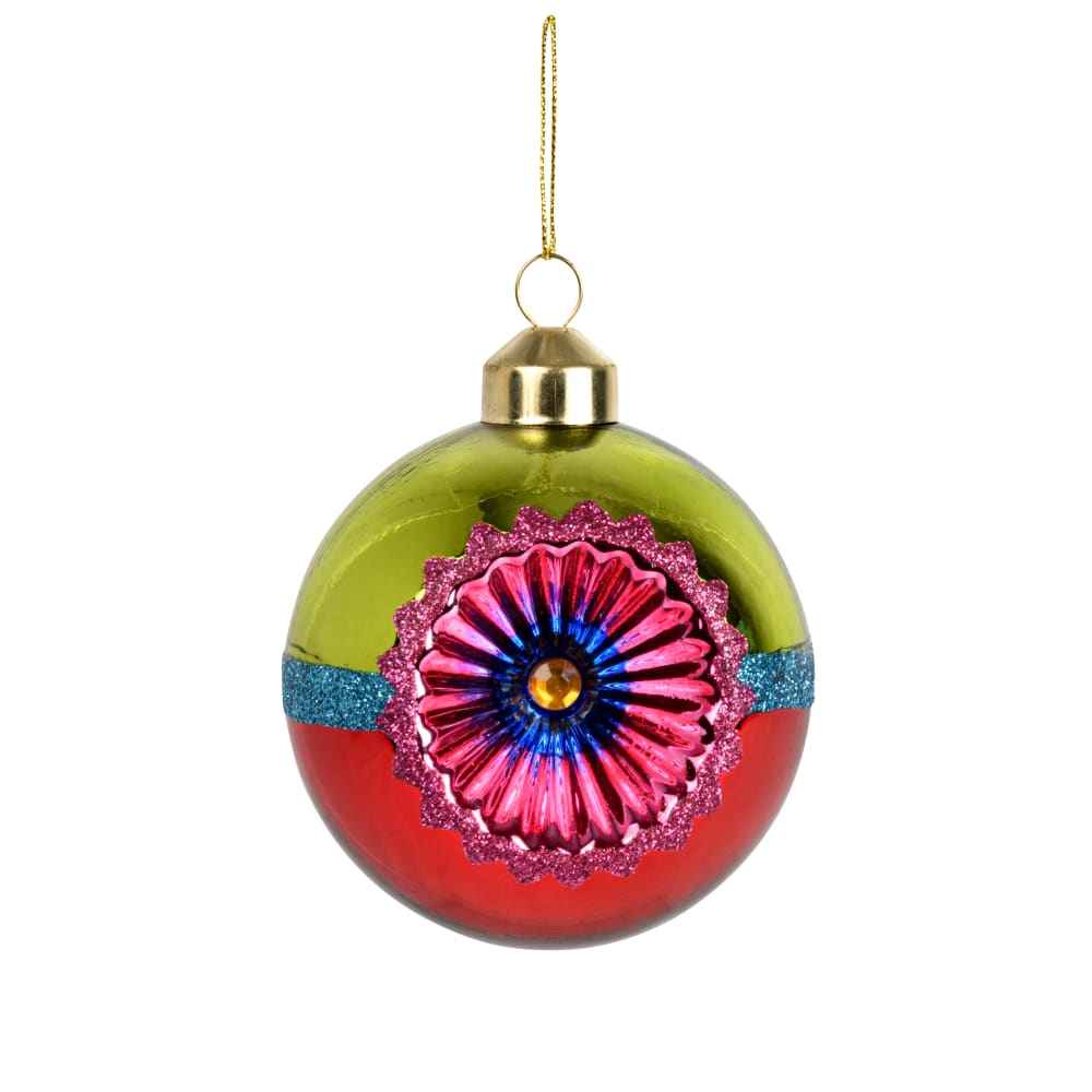 Bola de Navidad vintage de inspiración mexicana