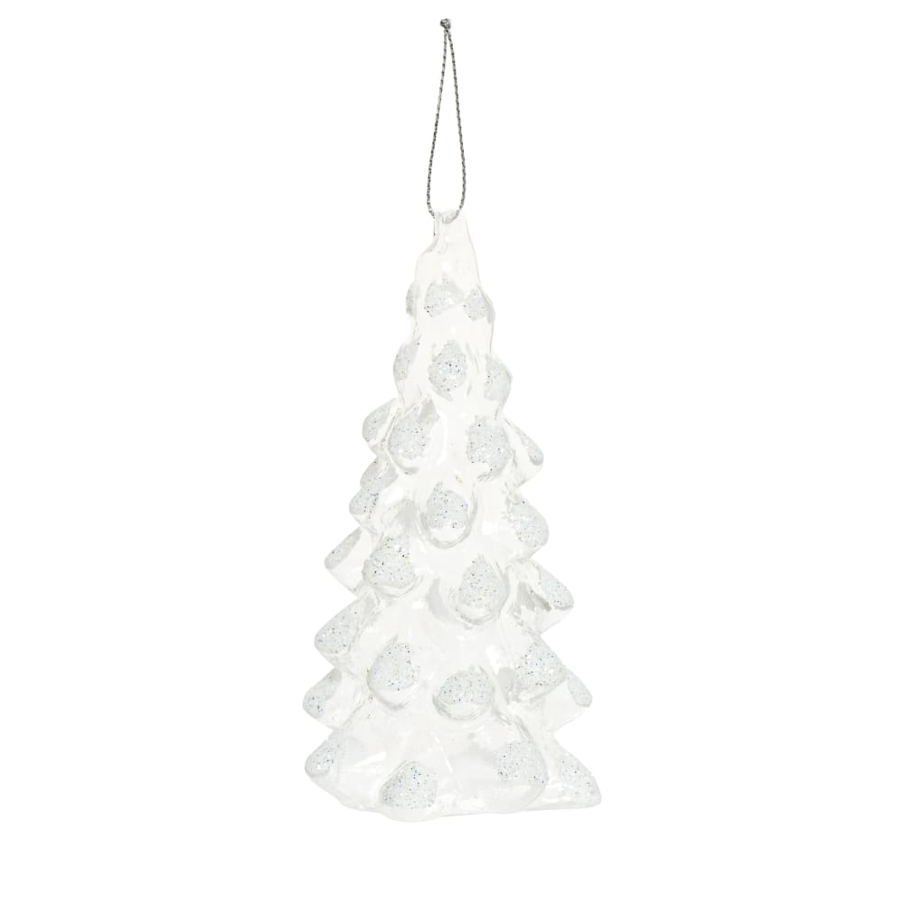 Adorno navideños colgante árbol de Navidad blanco