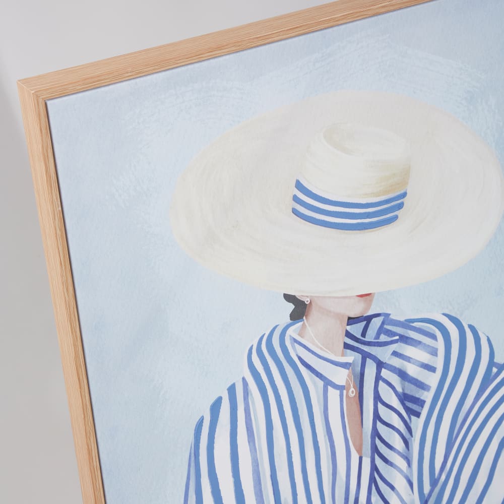 Toile bleue et blanche 75x100 - Maisons du Monde