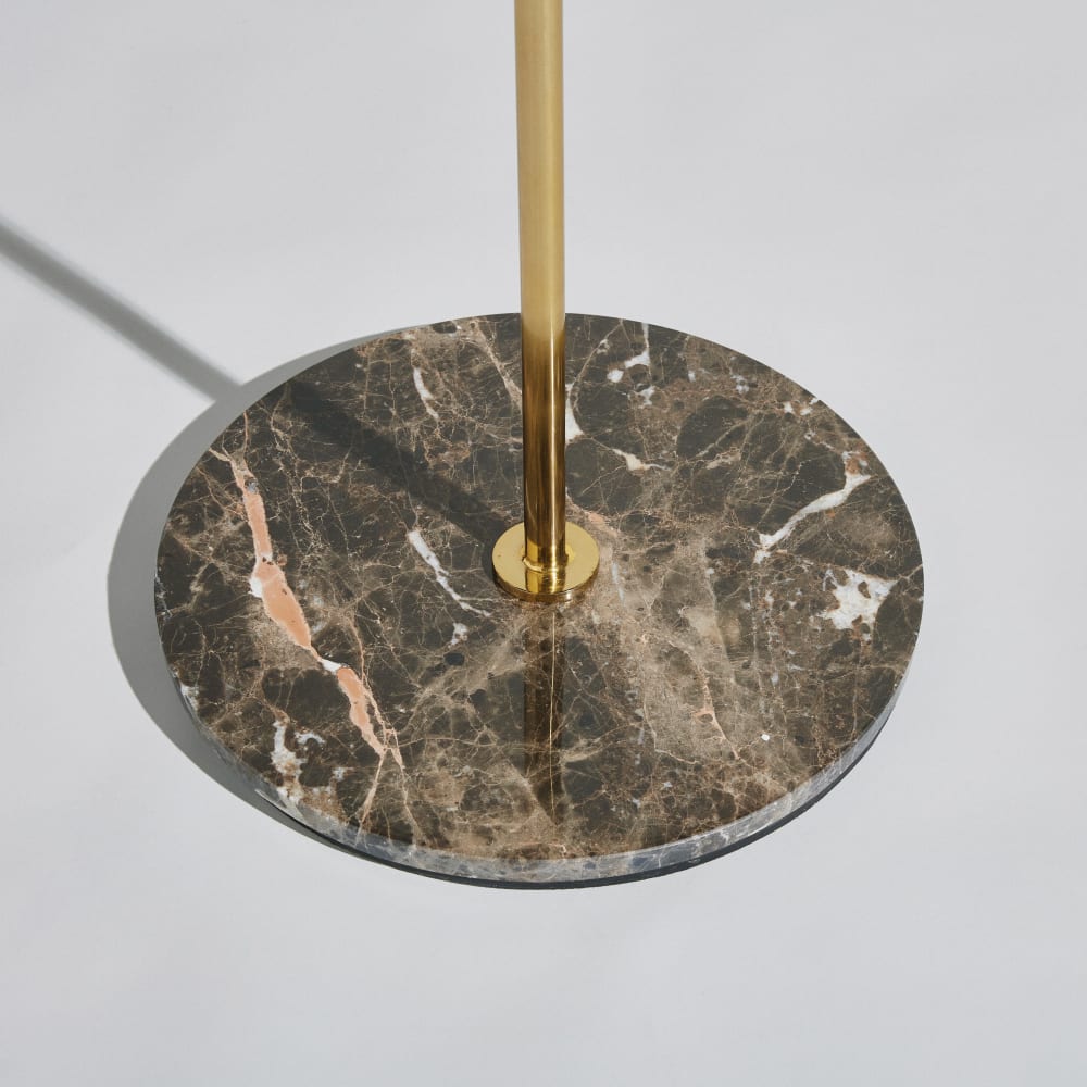 Portant en acier et fer forgé doré et marbre marron - Maisons du Monde