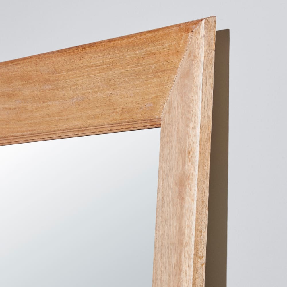 Grand miroir rectangulaire en bois de manguier, 90x180 cm — vue 3