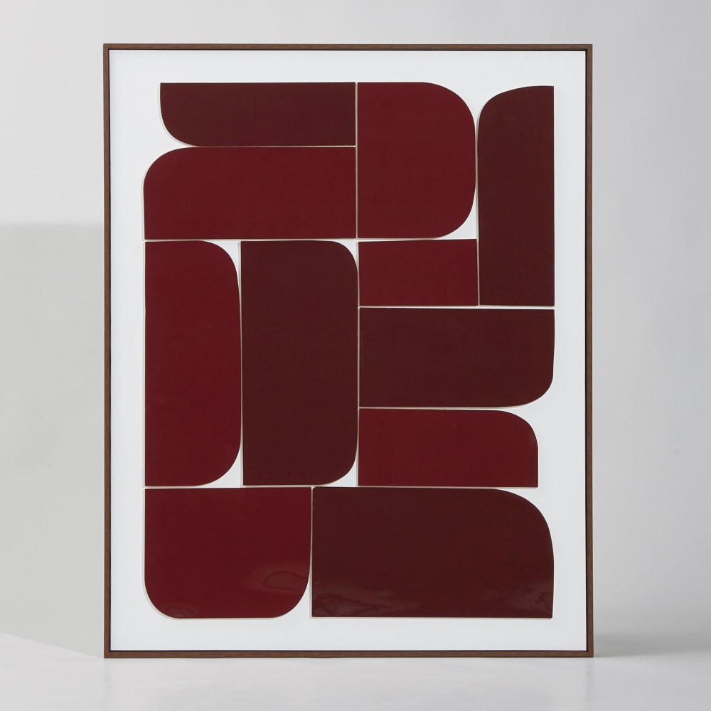 toile effet laqué rouge