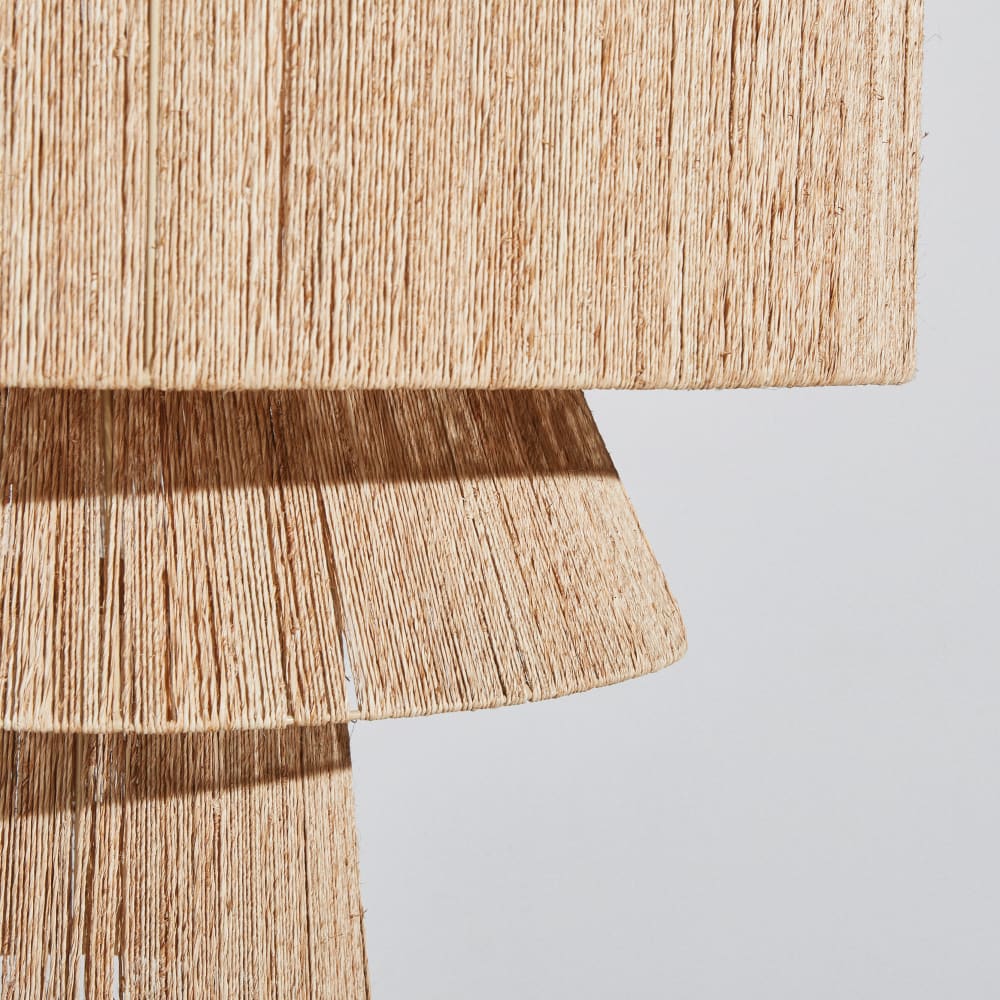 Suspension non électrifiée sur 3 étages en jute