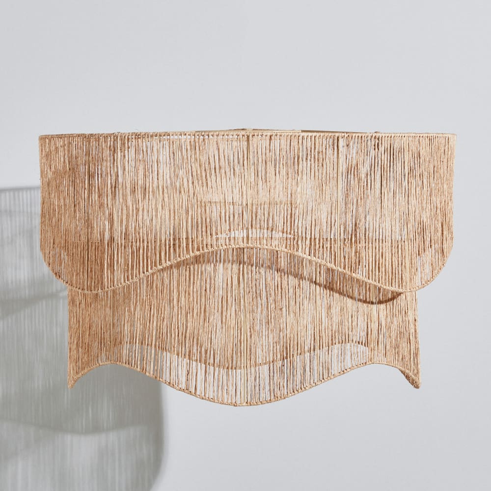 Suspension non électrifiée vagues en jute