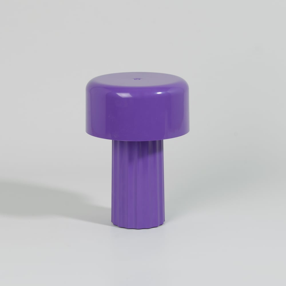 Lámpara táctil exterior inalámbrica y recargable azul