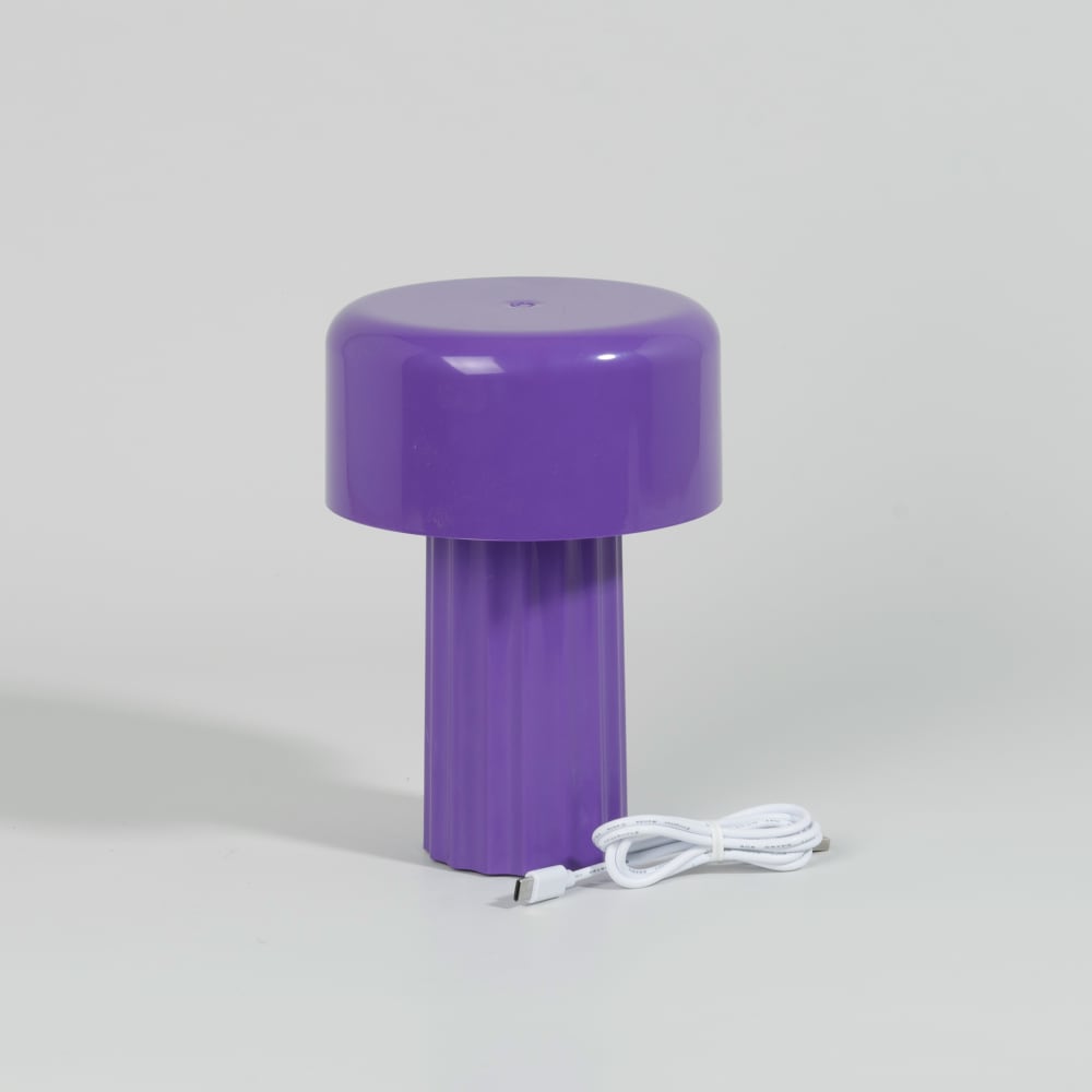 Violett kabellose, wiederaufladbare Touch-Außenlampe - Maisons Du