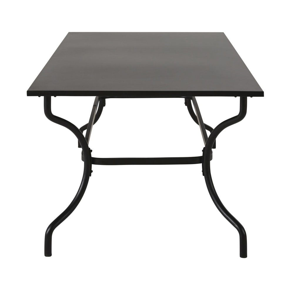 Table de jardin en acier noir 8/10 personnes L200