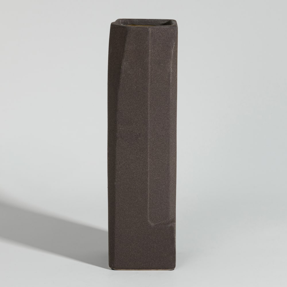 Vase en grès marron H32
