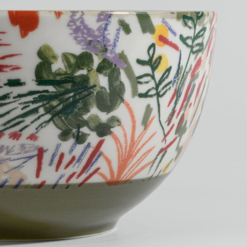 Keramikschale mit mehrfarbigem Blumenmuster - Maisons Du Monde