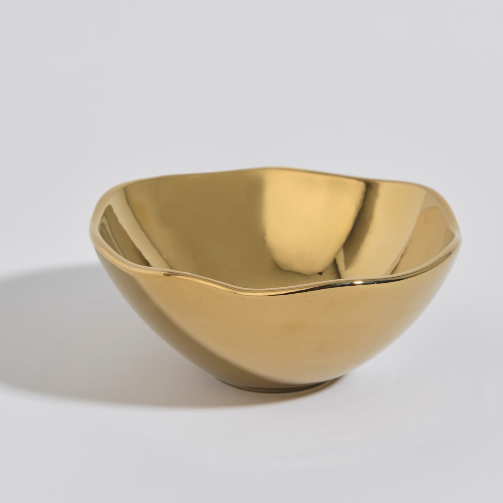 Coupelle en céramique dorée
