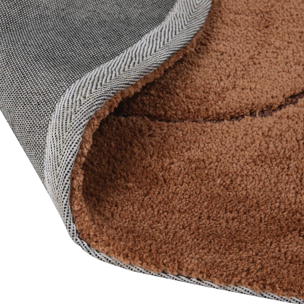 Tapis tête d'ours brun 110x100 — vue 4