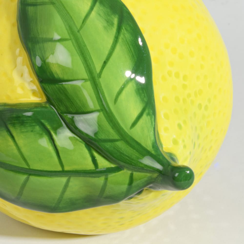 Statuette citron en faïence jaune et verte H8 - Maisons du Monde