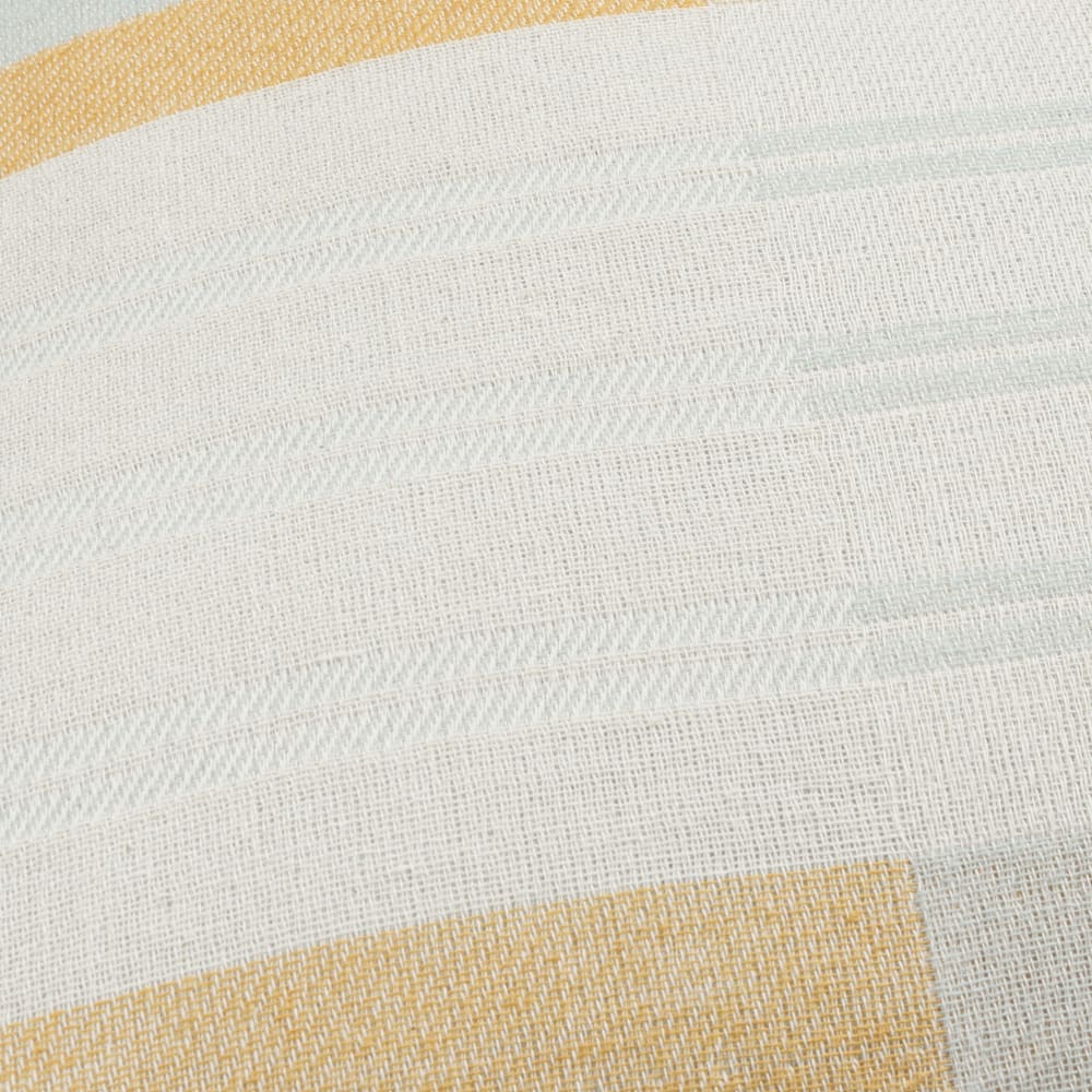Coussin motif géométrique tricolore 45x45 — vue 3