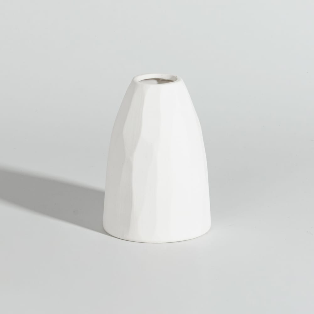 Vase en grès blanc cassé H11