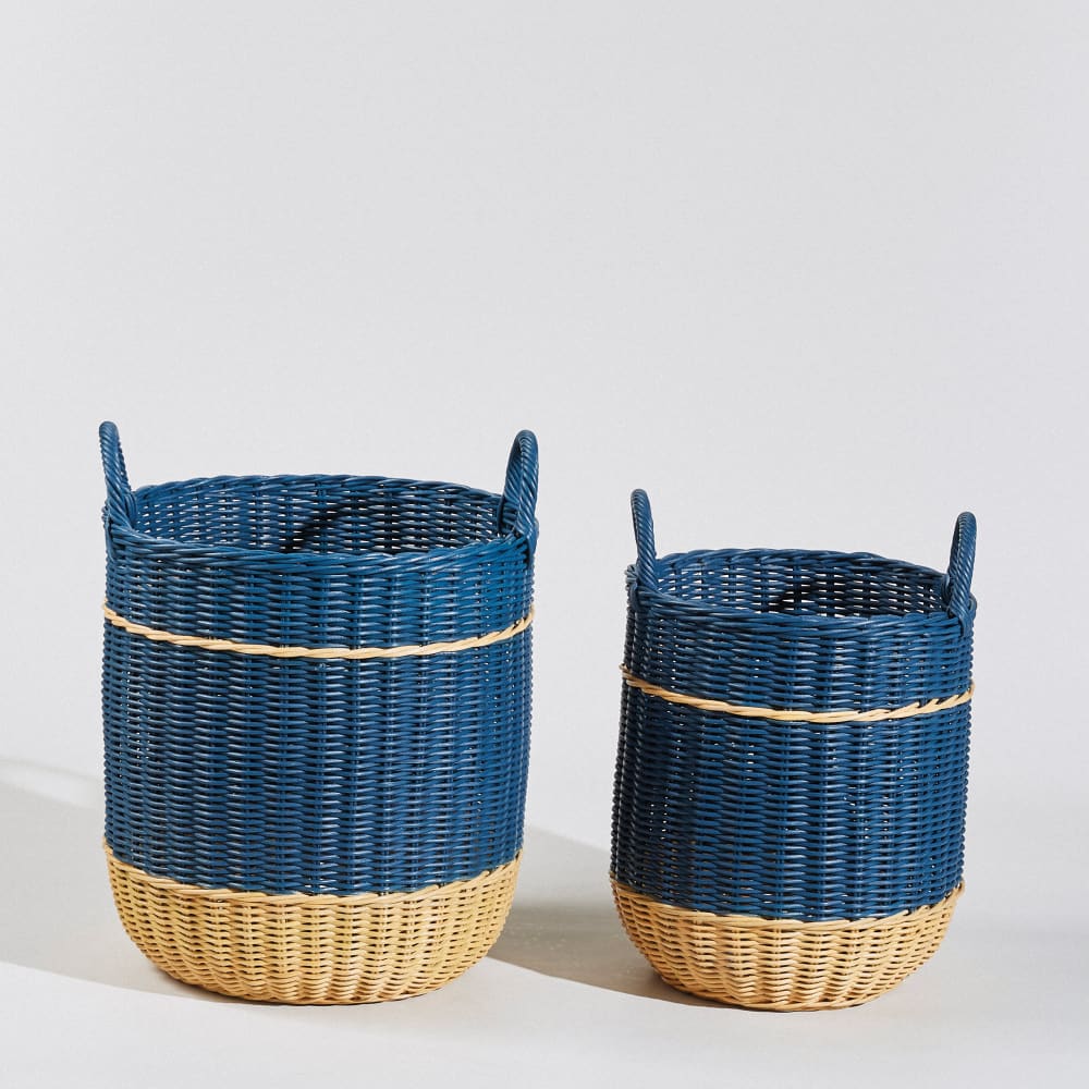 Paniers en rotin bicolore (x2) — Beyit