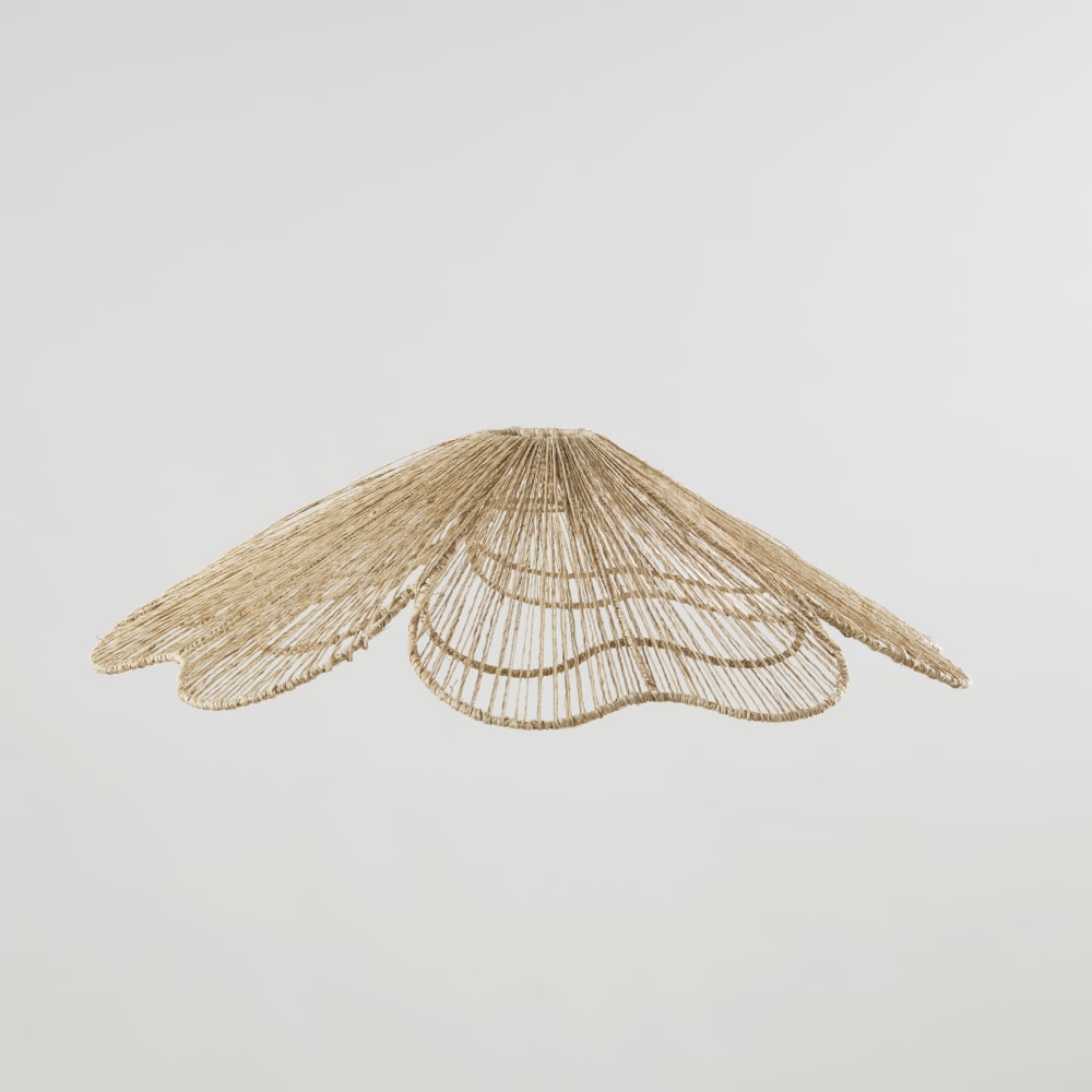 Suspension non électrifée fleur en jute
