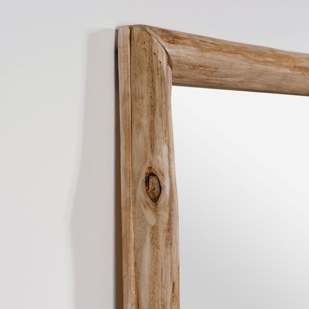Großer rechteckiger Spiegel aus Eichenholz, 50 x 160 cm - Maisons